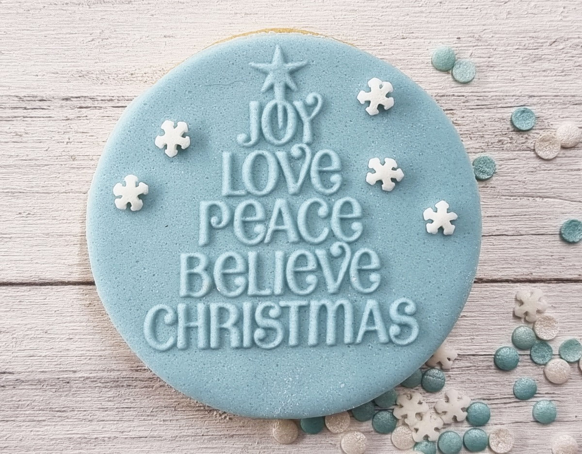 Christmas Cookie Fondant Embosser Stamp|Designer Fondant Embosser Stamp