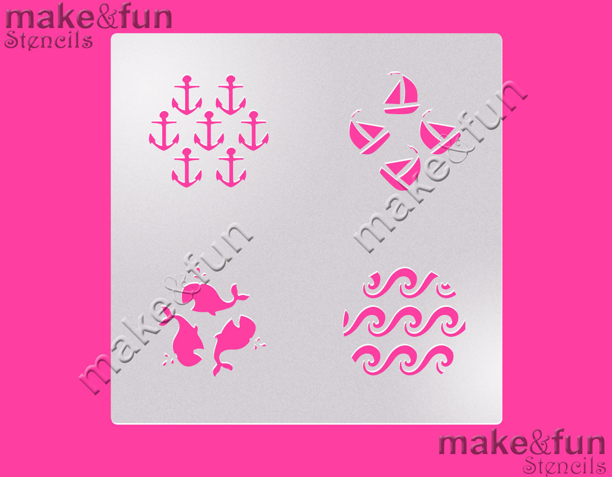 Anchor cookie Stencil for chocolate covered Oreos|Kuchen Schablonen, Airbrush und Royal Icing