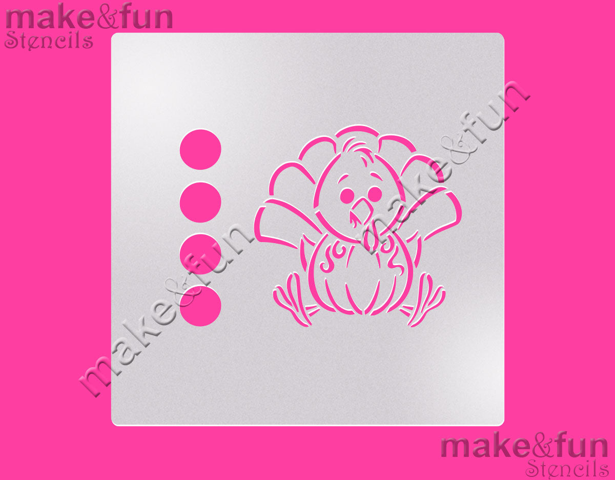 PYO Cookie Stencil, Cake Thanksgiving Stencil, Royal Icing