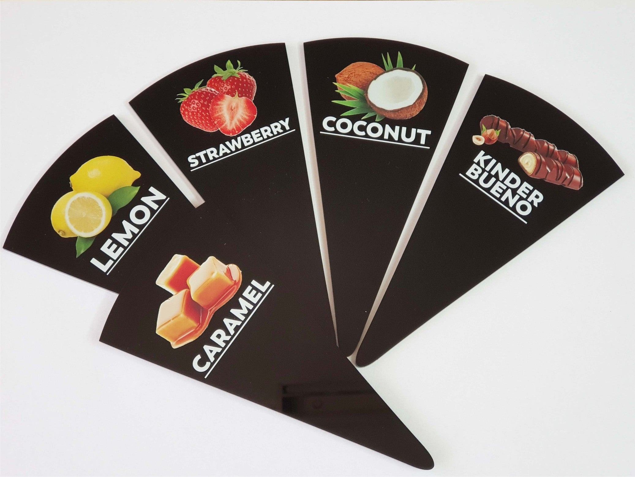 24 pcs Gelato Flavor Markers, Flavor Signs Labels, Flavor Tags,Gelato Stickers, Ice Cream Sticks