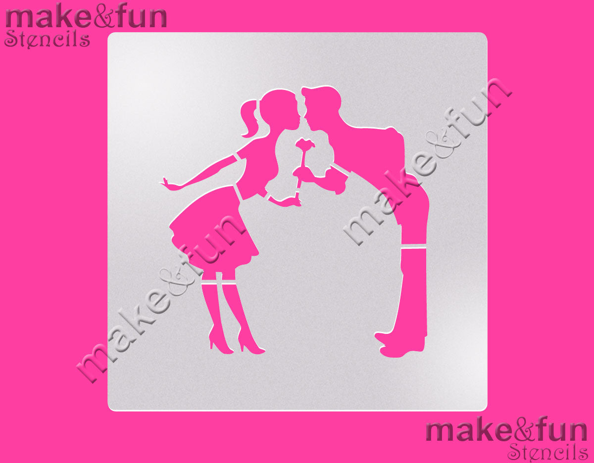 Wedding Pattern Cookie Stencil, Airbrushing Stencil|Hochzeit Muster Airbrush Schablonen