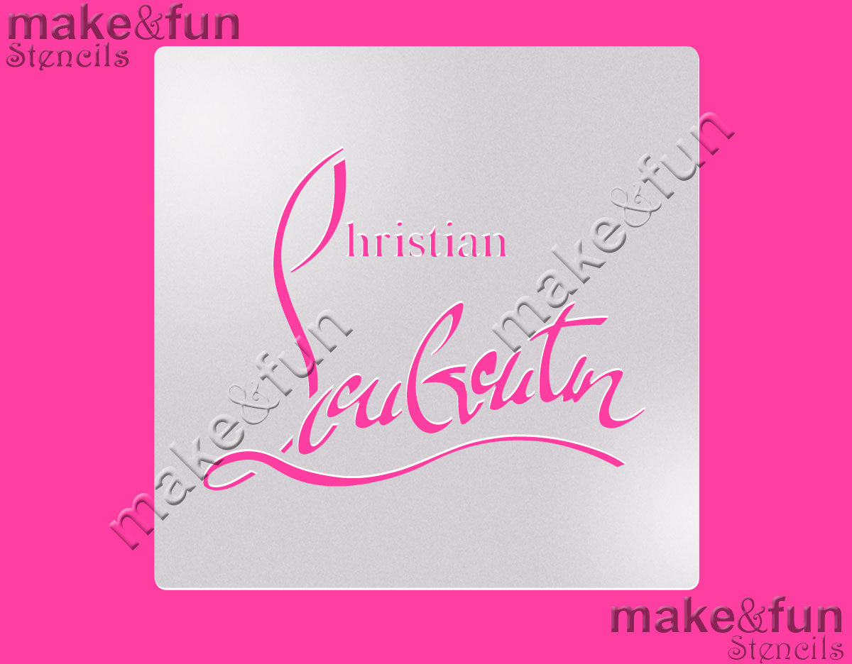 Designer Stencil, Airbrushing Cookie Stencil|Designer Fashion Schablonen, Torten Schablone