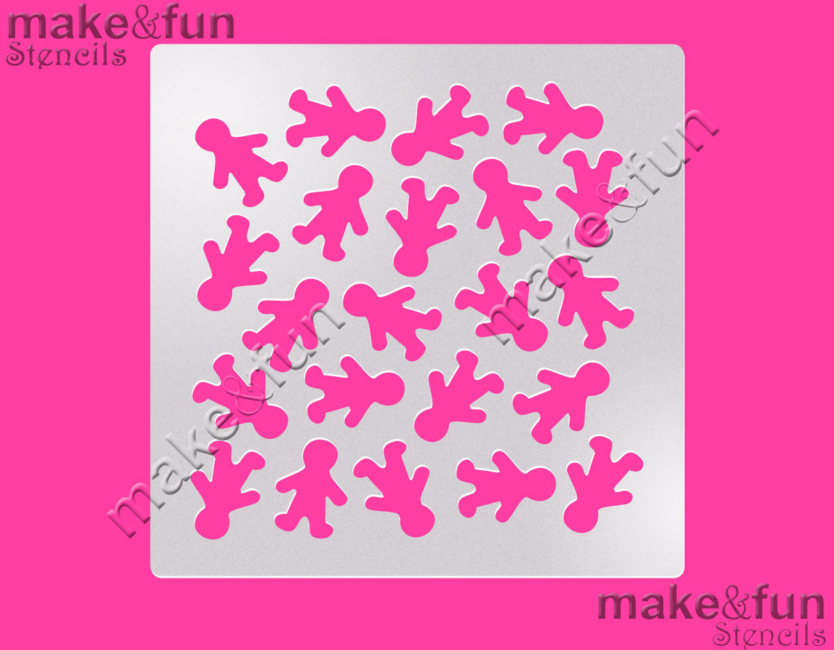 Christmas ginger Cookie Stencil, Airbrush Stencil|Weihnachten Schablone, Torten Schablonen