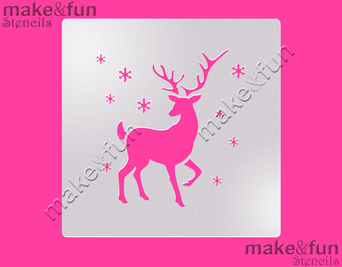 Christmas Cookie Stencil, Airbrush Stencil|Weihnachten Schablone, Hirsch Torten Schablonen