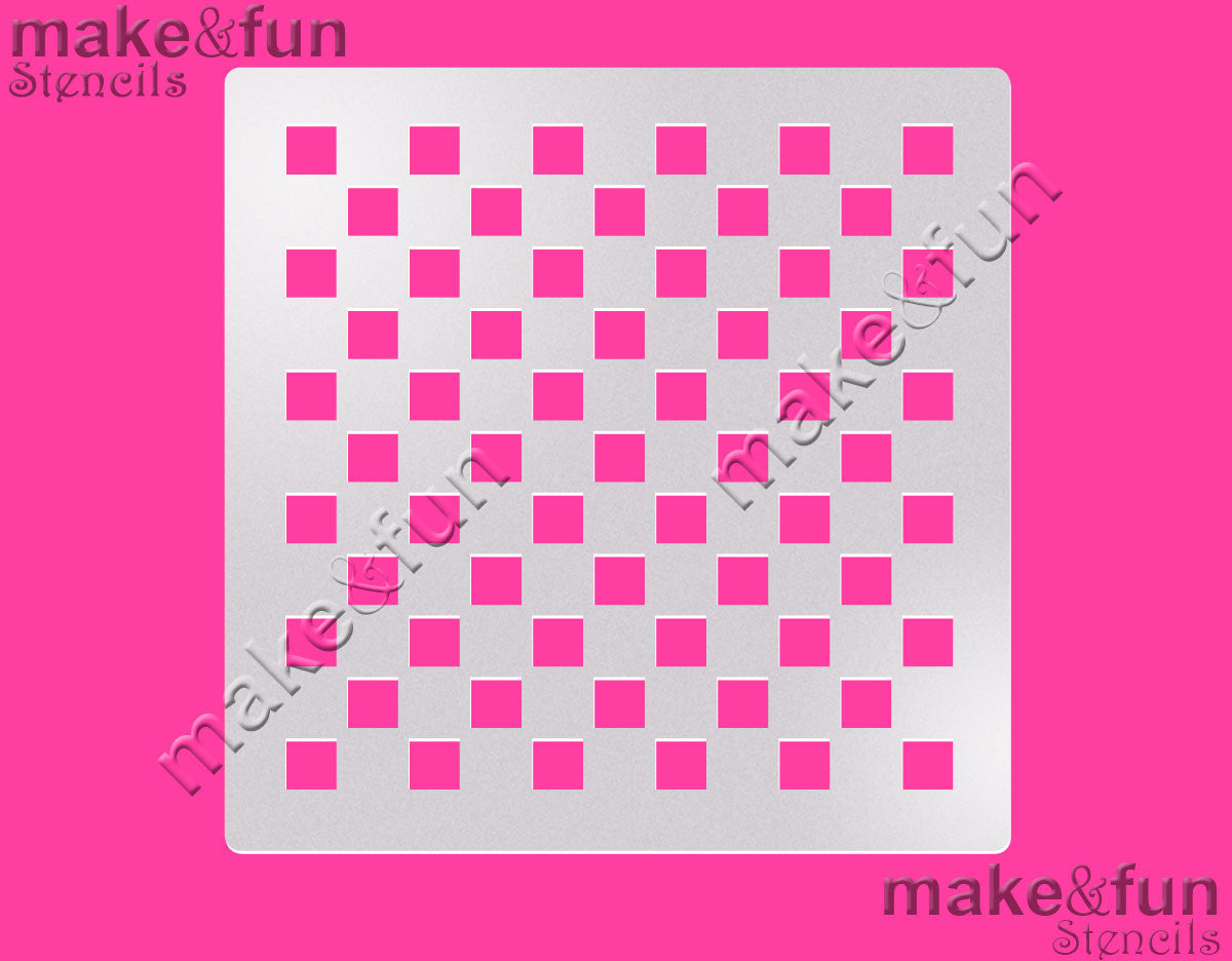 Square Pattern Cookie Stencil, Airbrushing Stencil|Platz Muster Airbrush Schablonen