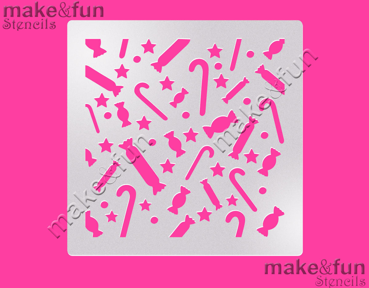 Christmas Cookie Stencil, Airbrush Stencil, Stencil|Weihnachten Schablonen, Torten Schablone