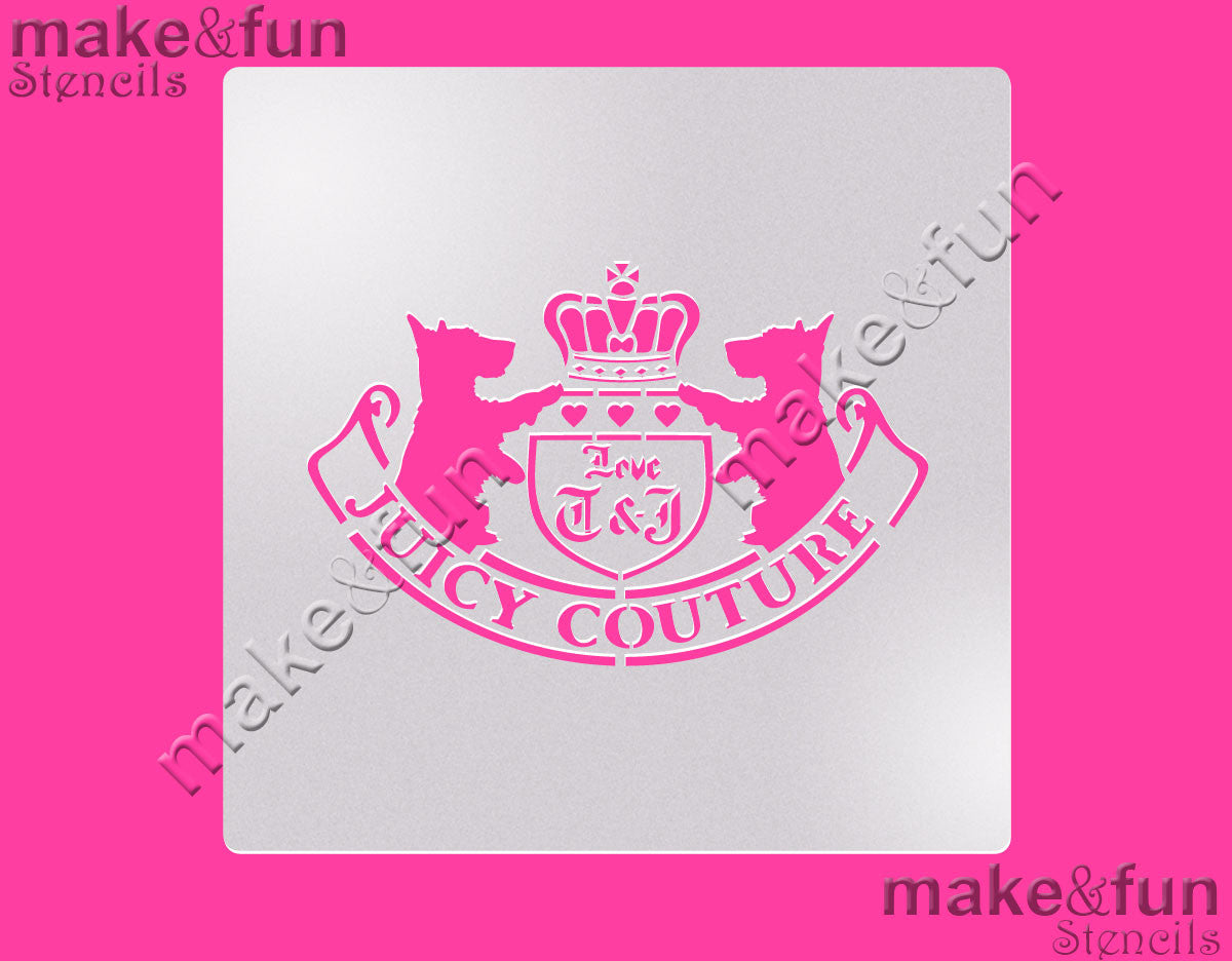 Designer Cake Stencil, Airbrushing Cookie Stencil|Designer Fashion Torten Schablonen