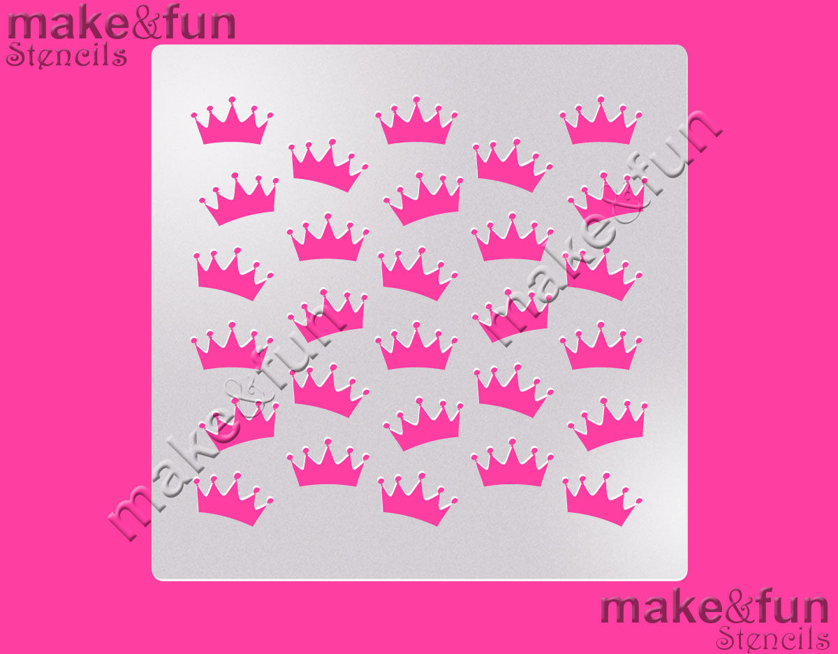 Crown Pattern Cake Stencil, Airbrushing, DYO|Schablonen, Royal Icing Schablone