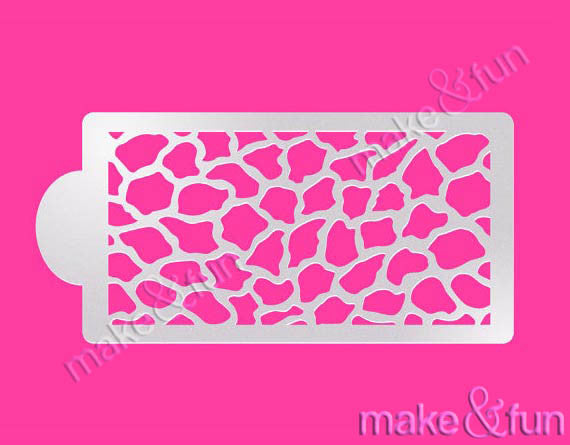 Animal Print Cake Stencil, Face Painting Stencil||Animal Print Schablonen, Airbrush und Royal Icing