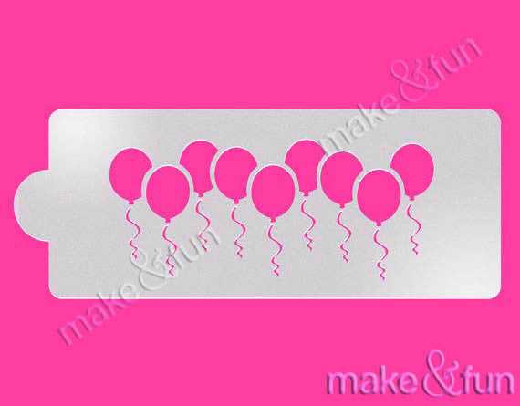 Happy Birthday Stencil, Cake Airbrush Stencil|Geburtstag Bordüre Schablonen, Airbrush und Royal Icing