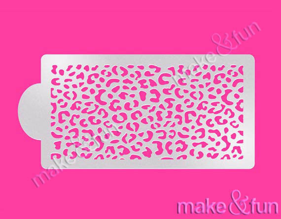 Animal Print Cake Stencil, Face Painting Stencil||Animal Print Schablonen, Airbrush und Royal Icing