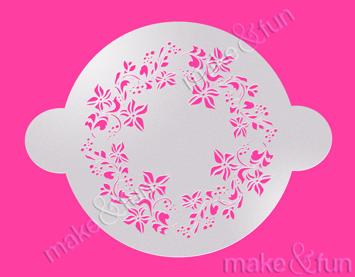 Flower Cake Stencil, Cookie Stencil, Airbrush Stencil|Blume Torten Schablonen, Airbrush und Royal Icing