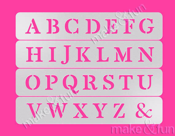 Cookie Letter Stencil, Cake Stencil, Airbrushing, Craft Stencil|Brief Schablone, Airbrush und Royal Icing