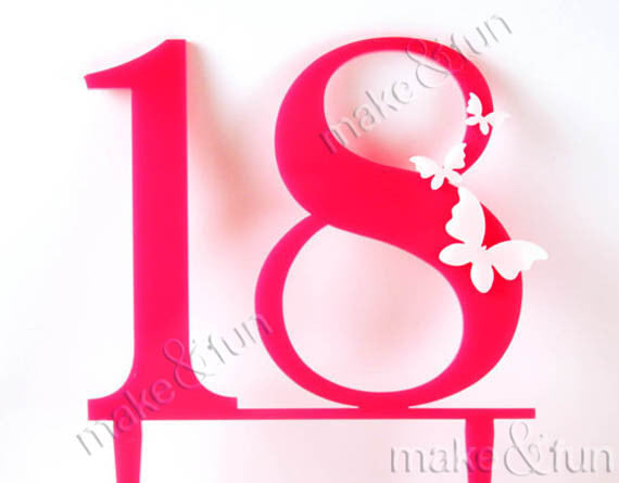 Cake Topper Birthday, Girl Birthday Decor| Torten Topper, Zahl Kuchen Topper