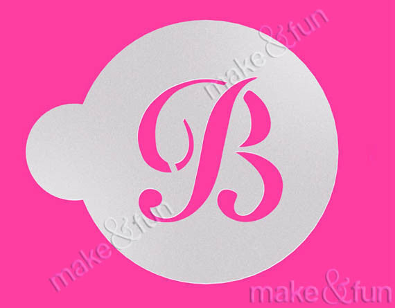Cookie Letter Stencil, Airbrushing, Craft Stencil|Brief Schablone, Airbrush und Royal Icing