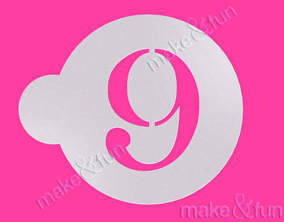 Cookie Number Stencil, Airbrushing, Craft Stencil|Nummer Schablone, Airbrush und Royal Icing