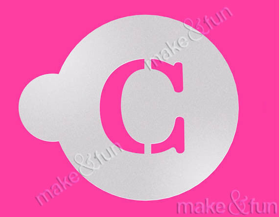 Cookie Letter Stencil, Airbrushing, Craft Stencil|Brief Schablone, Airbrush und Royal Icing