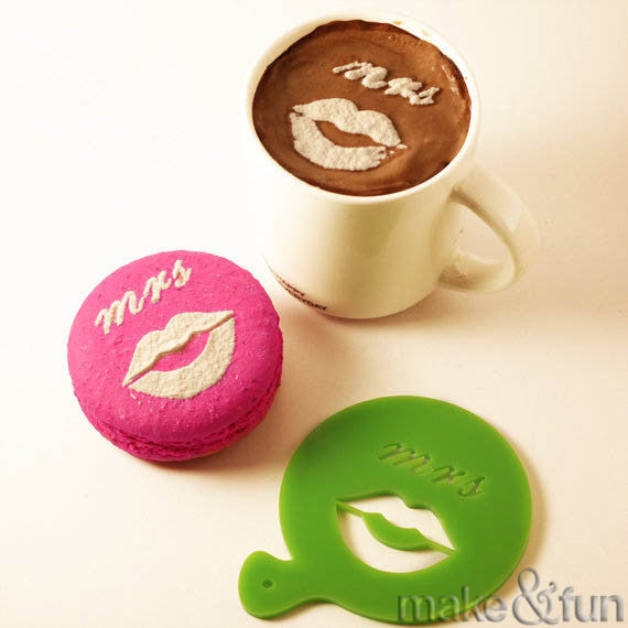 Coffee Stencil, Cookie Stencil, Wedding Stencil|Kaffee Schablone, Keks Schablonen