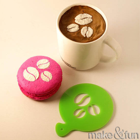 Coffee Stencil, Cookie Stencil, Stencil|Kaffee Schablone, Keks Schablonen