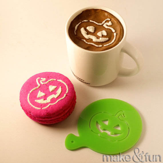 Coffee Stencil, Cookie Stencil, Hallowen Stencil|Kaffee Schablone, Keks Schablonen