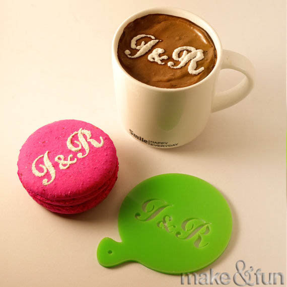 Coffee Stencil, Cookie Stencil, Wedding Stencil|Kaffee Schablone, Keks Schablonen