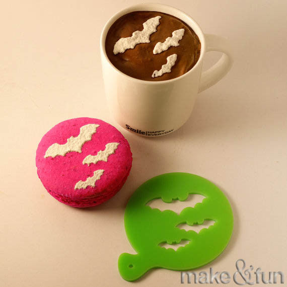 Coffee Stencil, Cookie Stencil, Hallowen Stencil|Kaffee Schablone, Keks Schablonen