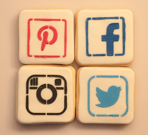 Social Media Cookie Decorating, Cookie Stencil (Video)| Torten Schablone