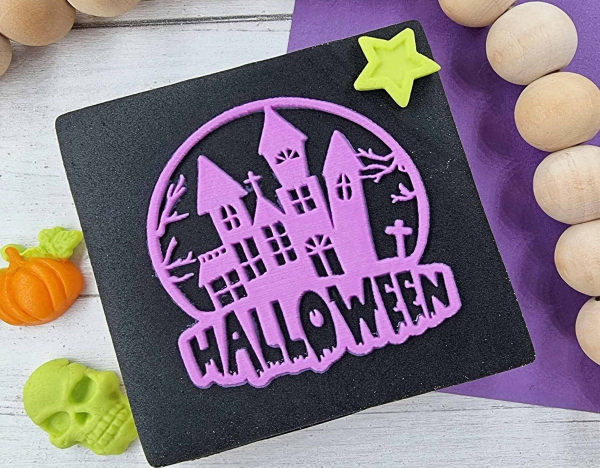 Halloween Fondant Embosser Stamp Cookie Castle Halloween Stamp