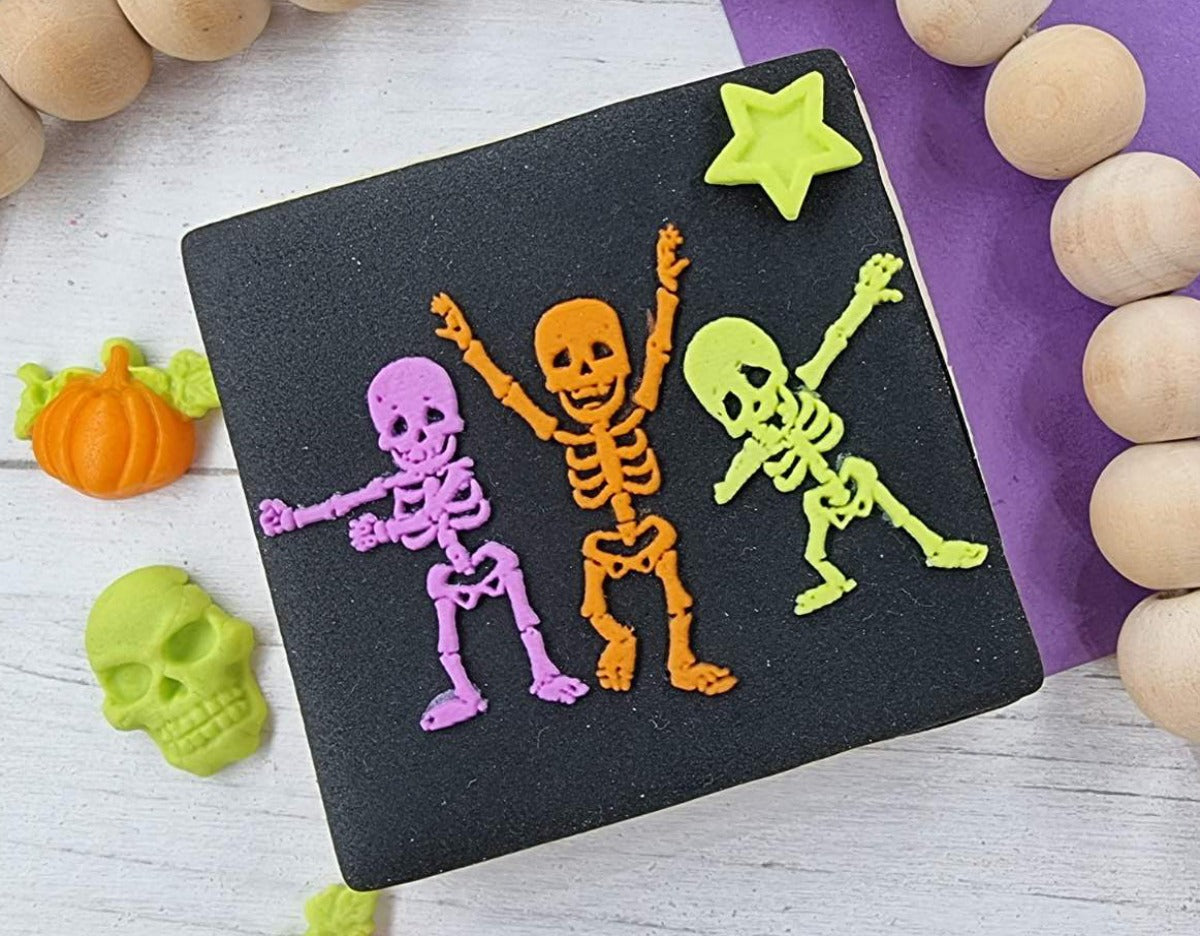 Halloween Fondant Embosser Stamp Cookie Skeleton Halloween Stamp