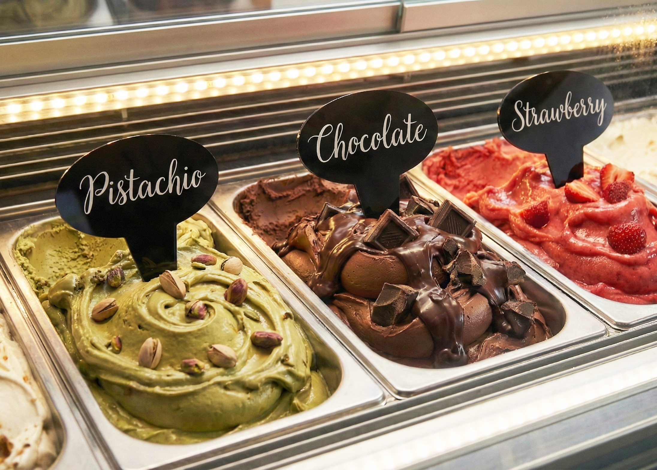 12 pcs Gelato Flavor Markers, Ice Cream Flavor Signs, Flavor Tags