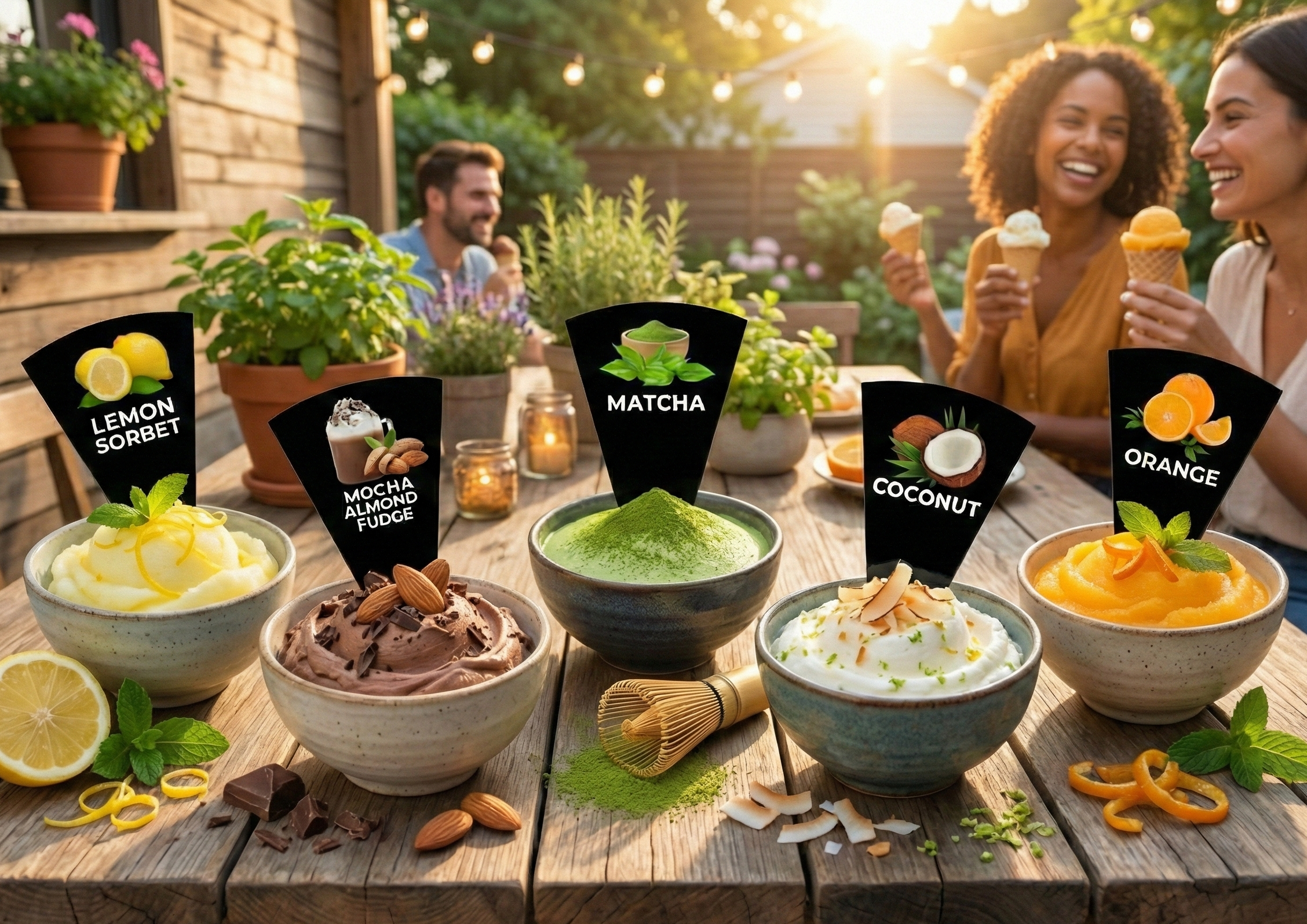 24 pcs Gelato Flavor Markers, Flavor Signs Labels, Flavor Tags