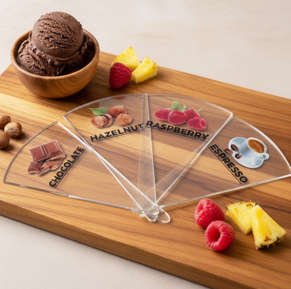24 pcs Gelato Flavor Markers, Ice Cream Labels, Flavor Tags