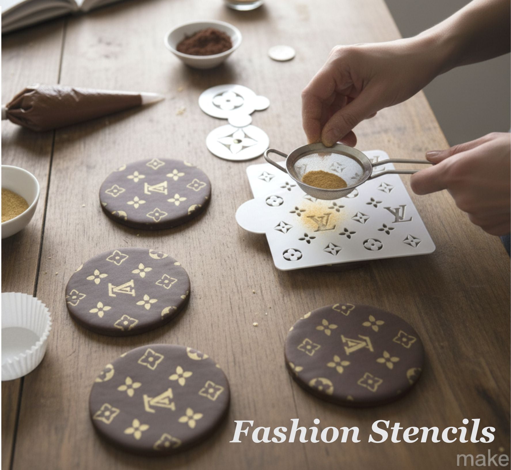 Designer Stencil, Airbrushing Cookie Stencil|Designer  Schablonen, Torten Shablonen Fashion