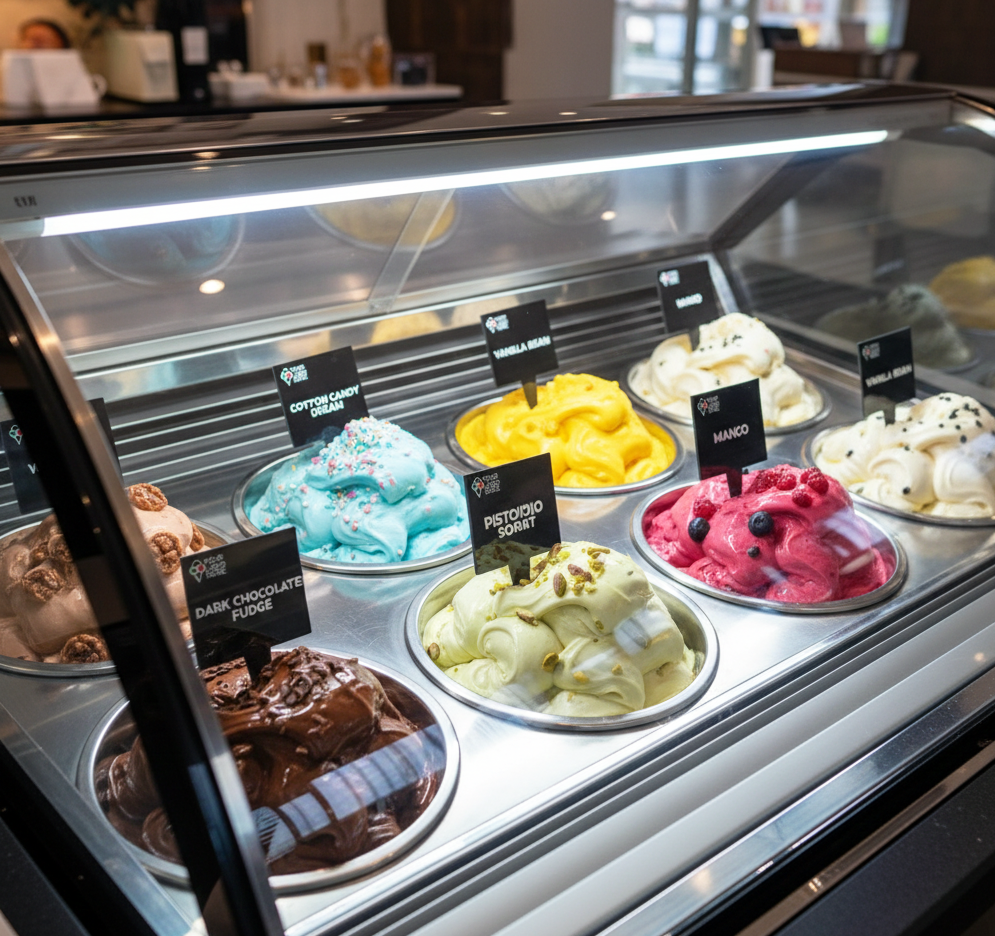 12 pcs Gelato Flavor Markers, Ice Cream Flavor Signs Labels