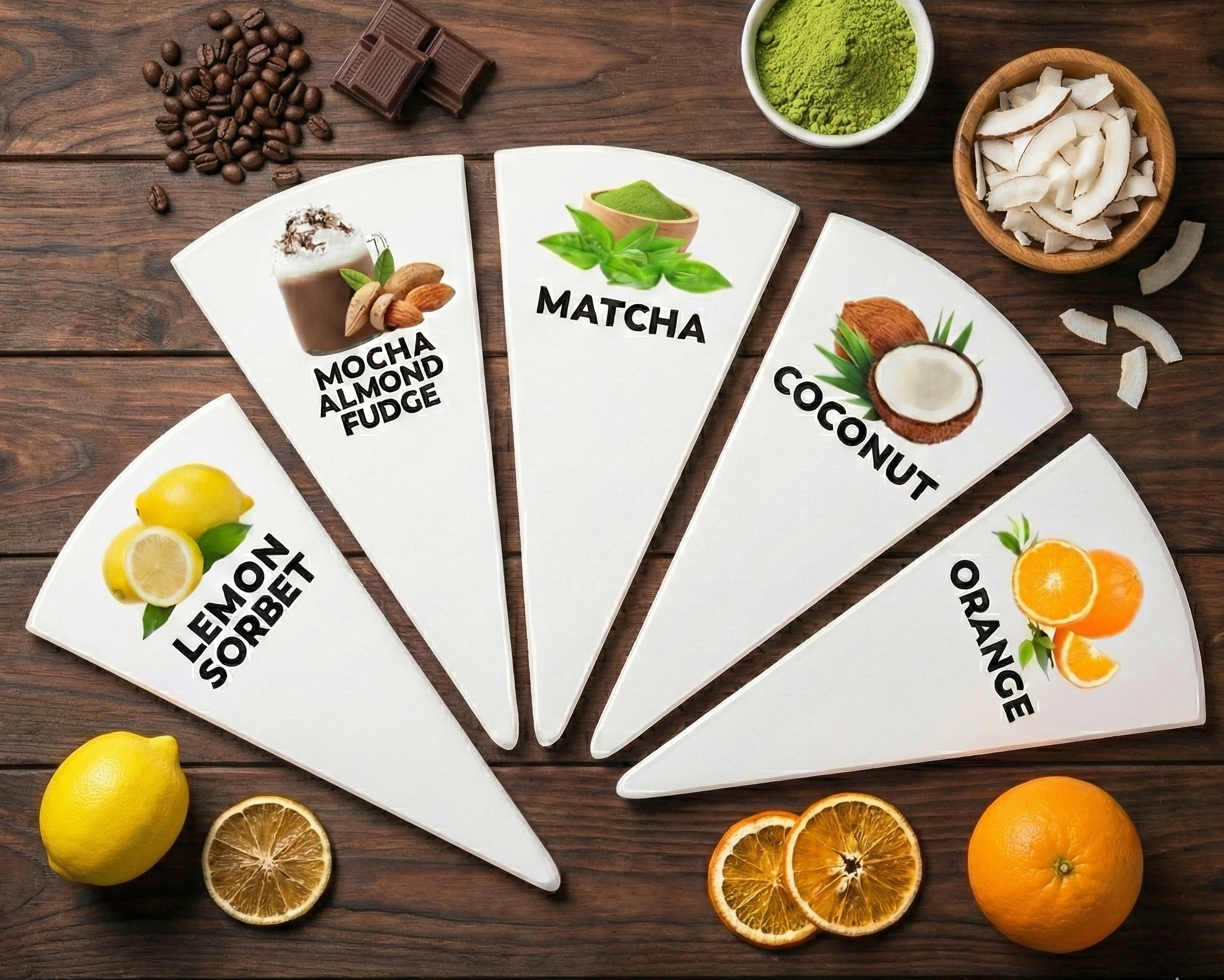 16 pcs Gelato Flavor Markers, Ice Cream  Labels, Flavor Tags