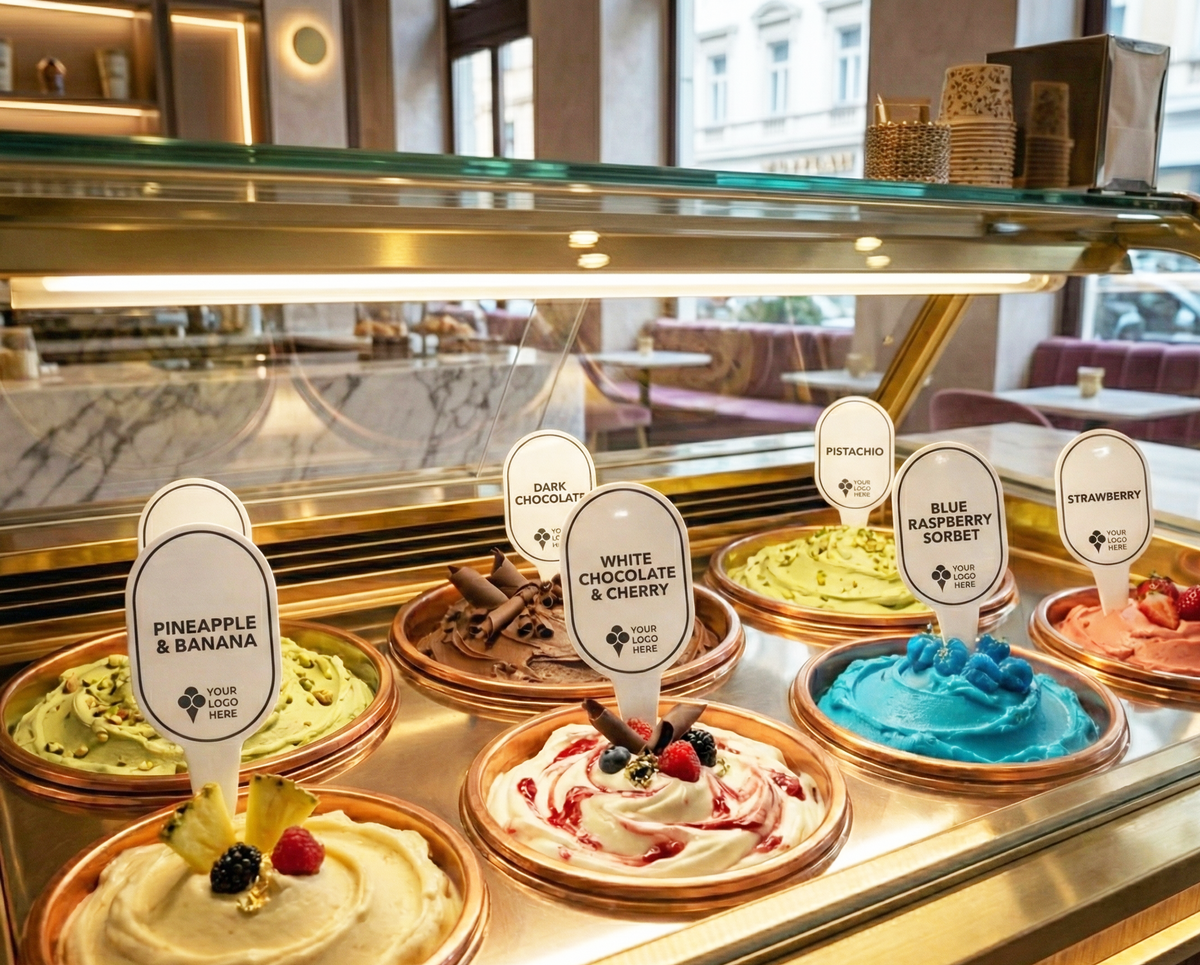 20pcs Gelato Flavor Markers, Ice Cream Labels, Flavor Tags