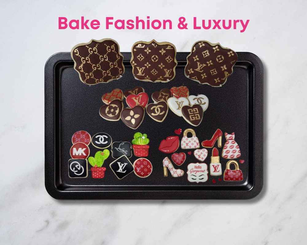 LV stencil Louis Vuitton stencil LV cupcakes LV cookies Set of 2 Free  worldwide shipping