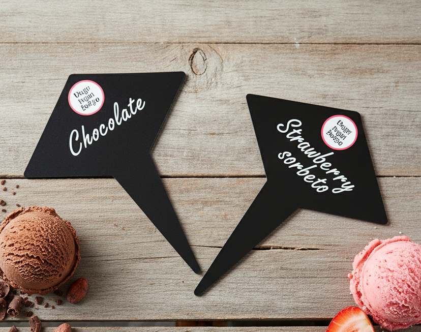 12 pcs Gelato Flavor Markers, Ice Cream Flavor Signs, Flavor Tags