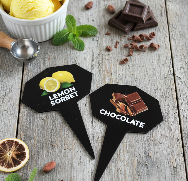 24 pcs Gelato Flavor Markers, Ice Cream Flavor Signs, Flavor Tags (Copy)