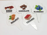 50 pcs Gelato Flavor Markers, Ice Cream Labels, Flavor Tags,Gelato Stickers, Ice Cream Sticks