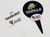 34pcs Custom Gelato Flavor Markers, Ice Cream Signs Labels, Flavor Tags, Gelato Stickers, Ice Cream Sticks