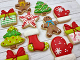 6 pcs Christmas Cookie Cutter, Gingerbread Cutter