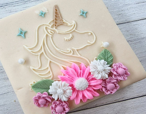 Unicorn baby Fondant Embosser Stamp|Designer Fondant Embosser Stamp