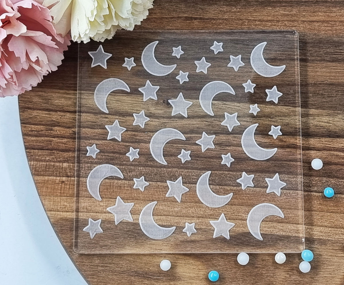 Moon star Fondant Embosser Feet|Designer Fondant Embosser Stamp