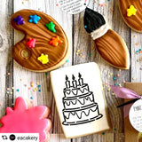 Wood Pattern Cookie Stencil, Airbrushing Stencil|Holz Muster Airbrush Schablonen