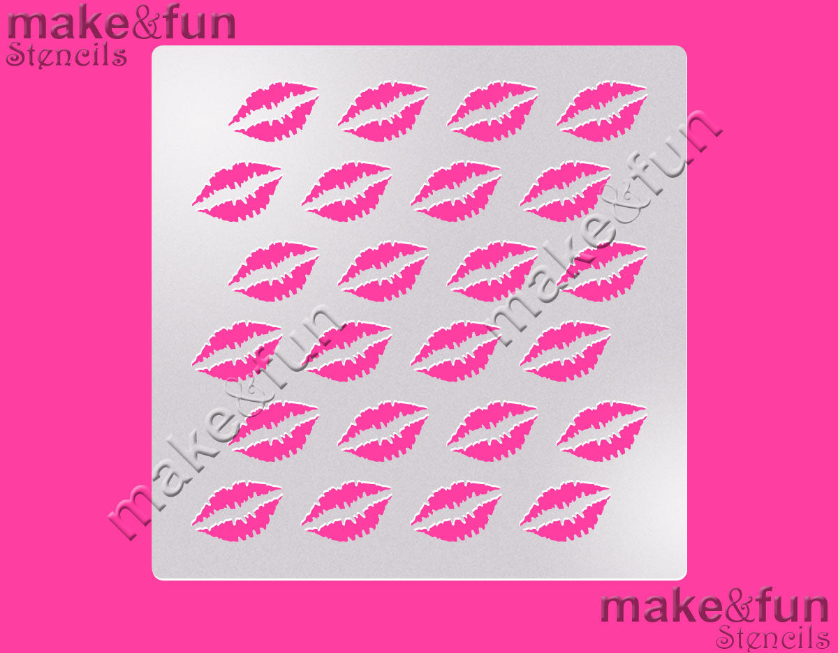 Lips Pattern Cake Stencil, Airbrushing, DYO, Royal Icing