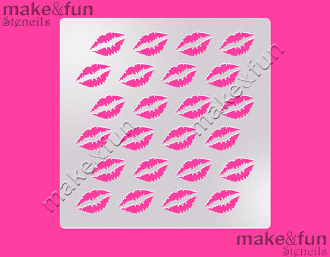 Lips Pattern Cake Stencil, Airbrushing, DYO|Torten Schablonen, Royal Icing Schablone