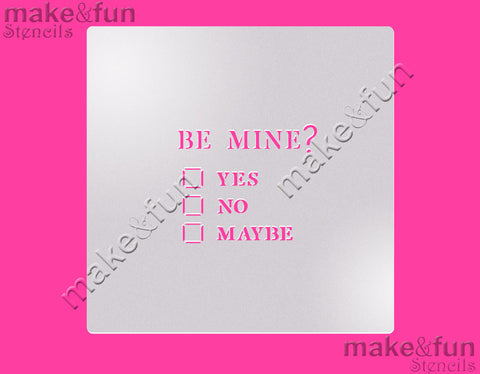 5.5"x5.5" Cookie Stencil, Valentines Craft Stencil|Fellmuster Schablonen, Airbrush und Royal Icing