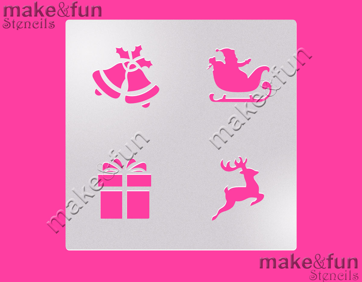 Christmas Cookie Stencil for chocolate covered Oreos|Kuchen Schablonen, Airbrush und Royal Icing