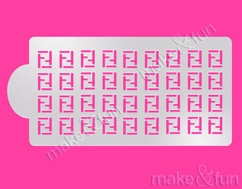 Designer Airbrush Cake Stencil, Cookie Stencil|Designer Mode Schablonen, Shablonen Fashion
